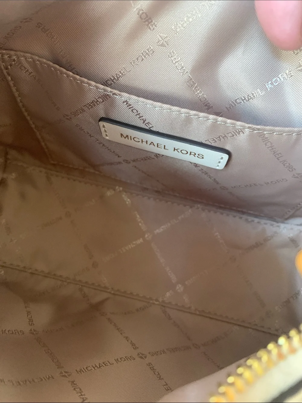 Michael Kors Ember Small Women Leather Messenger Shoulder Handbag Optic White